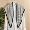 Women's Twill Blazer with Round Square Towel Wrap Accent for Spring in Versatile Solid Color