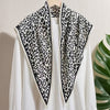 Women's Twill Blazer with Round Square Towel Wrap Accent for Spring in Versatile Solid Color