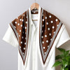 Women's Twill Blazer with Round Square Towel Wrap Accent for Spring in Versatile Solid Color