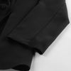 Women's Winter Polyester Solid Color Long Sleeve Office Suit Set Two Piece Outfit for Work Office in Black