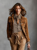 Women's Regular Fit Polyester Solid Color Suit Collar Long Sleeve Single Row Multiple Buckles Jacket with Buttons French Style Winter in Brown Black