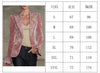 Women's Print Blazer, Lapel Collar, Long Sleeves and Flared Cuffs