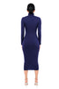 Women's Bodycon Dress, High Neck, Long Sleeves and Brushed Knit Fabric