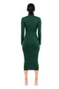 Women's Bodycon Dress, High Neck, Long Sleeves and Brushed Knit Fabric