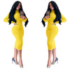 Women's Bodycon Dress, High Neck, Long Sleeves and Brushed Knit Fabric