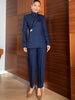 Women's Elegant Long Sleeve Solid Color Polyester Fashion Suit Set for Autumn Work Office in Solid Color