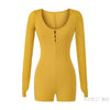 Women's Slim Fit Cotton Blend U-Neck Long Sleeve Versatile Blazer with Straight Style for Spring in Black and Turmeric