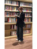 Women's Regular Fit Single Breasted Suit Collar Long Sleeve Casual Blazer with Buttons for Fall in Black Gray