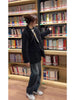 Women's Regular Fit Single Breasted Suit Collar Long Sleeve Casual Blazer with Buttons for Fall in Black Gray