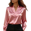 Women's Regular Fit Polyester Solid Color V-Neck Long Sleeve Pullover Blazer with Hood for Casual Work in Black Khaki Pink
