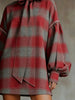 Women's Mini Dress, Tie Neck, Long Puff Sleeves and Solid or Plaid Options