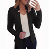 Women's Regular Fit Solid Color Casual Jacket with Lace Collar and Long Sleeves for Winter in White Black Red