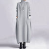 Zanzea Sweatshirt Dress Women Casual Turtleneck Long Sleeve Solid A-Line Midi Dresses for Woman FW Cozy Warm Robes
