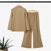 Spring Autumn Women Outfits Office 2 Piece Sets Elegant Long Sleeve Blazer Pant Sets Solid OL Work Tracksuit