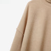 Women's Knitted 2 Pieces Pant Sets Casual Loose Turtleneck Long Sleeve Pullovers and Wide Leg Pant Suits Daily Outfits