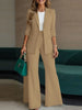Spring Autumn Women Outfits Office 2 Piece Sets Elegant Long Sleeve Blazer Pant Sets Solid OL Work Tracksuit