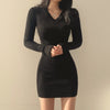 Women's Bodycon Sweater Dress, Slim Fit Knit Dress for Fall Winter Layering