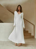 Women's Solid Color Knit Dress, Casual Dress for Fall Winter Styling