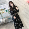 Women's Floral Chiffon Long Dress, Defined Waist A-Line Dress for Spring Styling