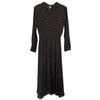 Women's Floral Chiffon Long Dress, Defined Waist A-Line Dress for Spring Styling