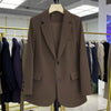 Women's Loose Fit Blazer, Casual Suit Jacket for Fall Work Office and Everyday Styling