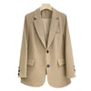 Women's Loose Fit Blazer, Casual Suit Jacket for Fall Work Office and Everyday Styling