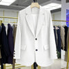 Women's Loose Fit Blazer, Casual Suit Jacket for Fall Work Office and Everyday Styling