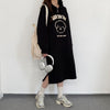 Women's Hooded Sweatshirt Dress, Long Sleeve Loose Fit Casual Dress with Lightweight and Fleece-Lined Options, Fall Winter