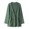 Women's Longline Knit Cardigan, Lapel Collar Sweater Jacket for Spring Fall Styling