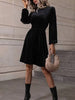 Women's Velvet Dress, Long Sleeve Dress for Fall Winter Styling