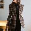 Women's Plaid Blazer, Suit Jacket for Fall Work Office and Everyday Styling