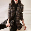 Women's Plaid Blazer, Suit Jacket for Fall Work Office and Everyday Styling