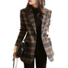 Women's Plaid Blazer, Suit Jacket for Fall Work Office and Everyday Styling