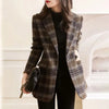 Women's Plaid Blazer, Suit Jacket for Fall Work Office and Everyday Styling