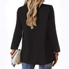 Women's Solid Color Blazer, Lapel Collar Single Button Suit Jacket for Casual and Workwear Styling