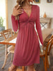 Women's Long Sleeve Dress, Fall Winter Layering Dress for Everyday Styling