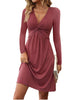 Women's Long Sleeve Dress, Fall Winter Layering Dress for Everyday Styling