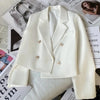 Women's Cropped Long-Sleeve Blazer