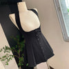 Two Piece Sexy Chic Halter Female Dresses Basic Polo Neck Button Shirt Slim Simple A-line XS-L Women Dress