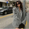 Women's Wool Long-Sleeve Blazer