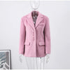 Women's Wool Long-Sleeve Blazer