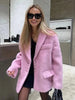 Women's Wool Long-Sleeve Blazer