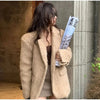Women's Wool Long-Sleeve Blazer
