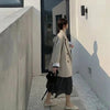 Women's Oversized Tweed Blazer with a Double-Breasted Front in Eight Colors