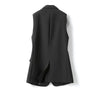 Women's Sleeveless Blazer Vest with a Spliced Design