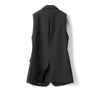 Women's Sleeveless Blazer Vest with a Spliced Design