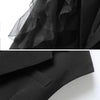 Women's Sleeveless Blazer Vest with a Spliced Design