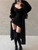Y2K Retro Lace Patchwork Spaghetti Strap Black Bodycon Dress Mini Aesthetic Bow Club Party Sexy Dresses for Women