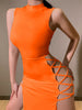 Elegant Black Sleeveless Bandage Sexy Dress for Women Club Party Backless Tank Dresses Skinny Summer (4 Colors)