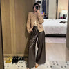 Women's Cropped Tweed Blazer with Long Sleeves and Front Pockets